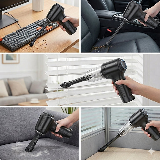 Mini Handheld Vacuum - Cordless, Powerful & Portable