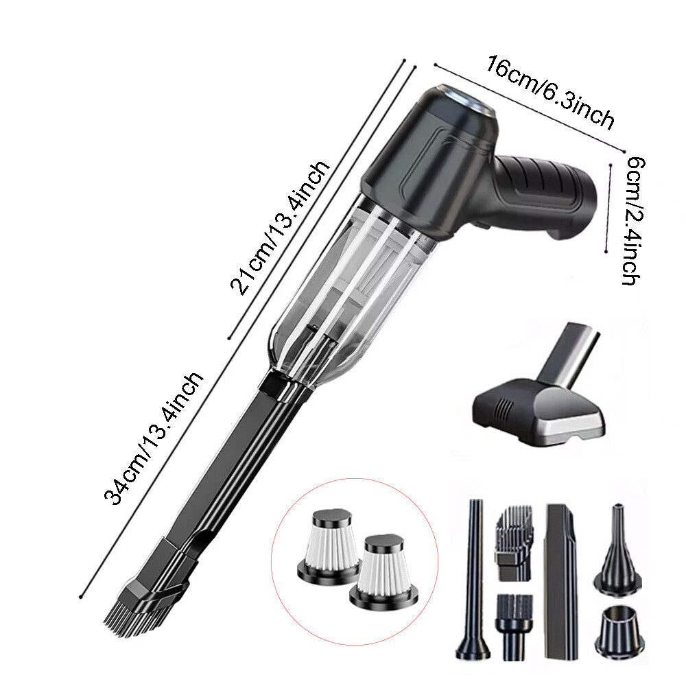 Powerful Car Vacuum Cleaner Wet/Dry Cordless Strong Suction Handheld Cleaning UK