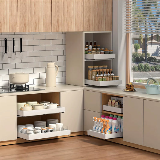Pull Out Cabinet Organizer – Slide Out Drawers for Kitchen/Pantry