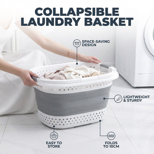 Collapsible Laundry Basket - Space-Saving
Storage